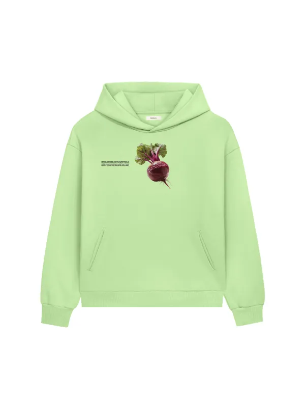 Mens 365 Midweight Beetroot Hoodie—fennel green sold by Pangaia