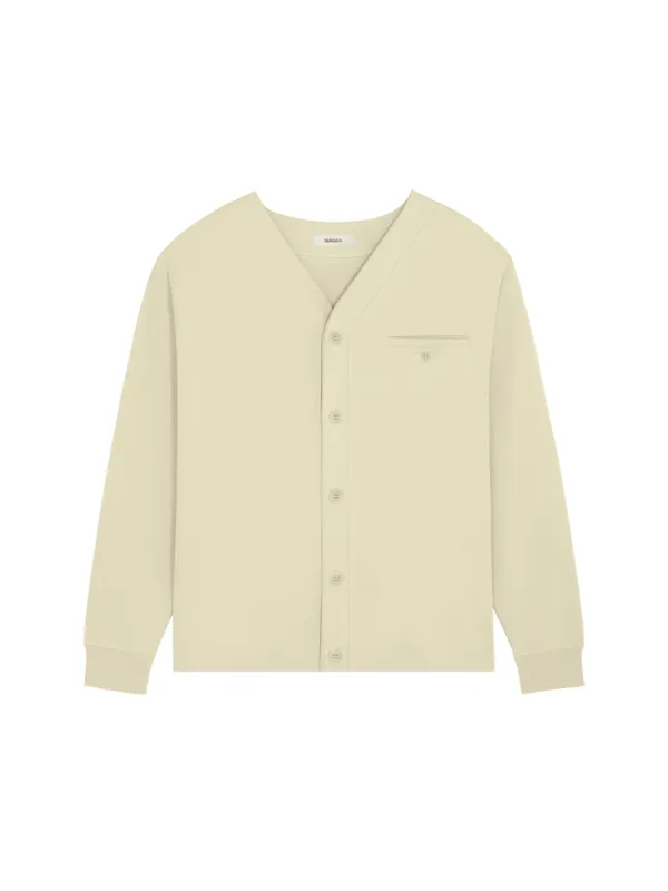 Mens DNA Double Jersey Liner Jacket—maitake beige sold by Pangaia