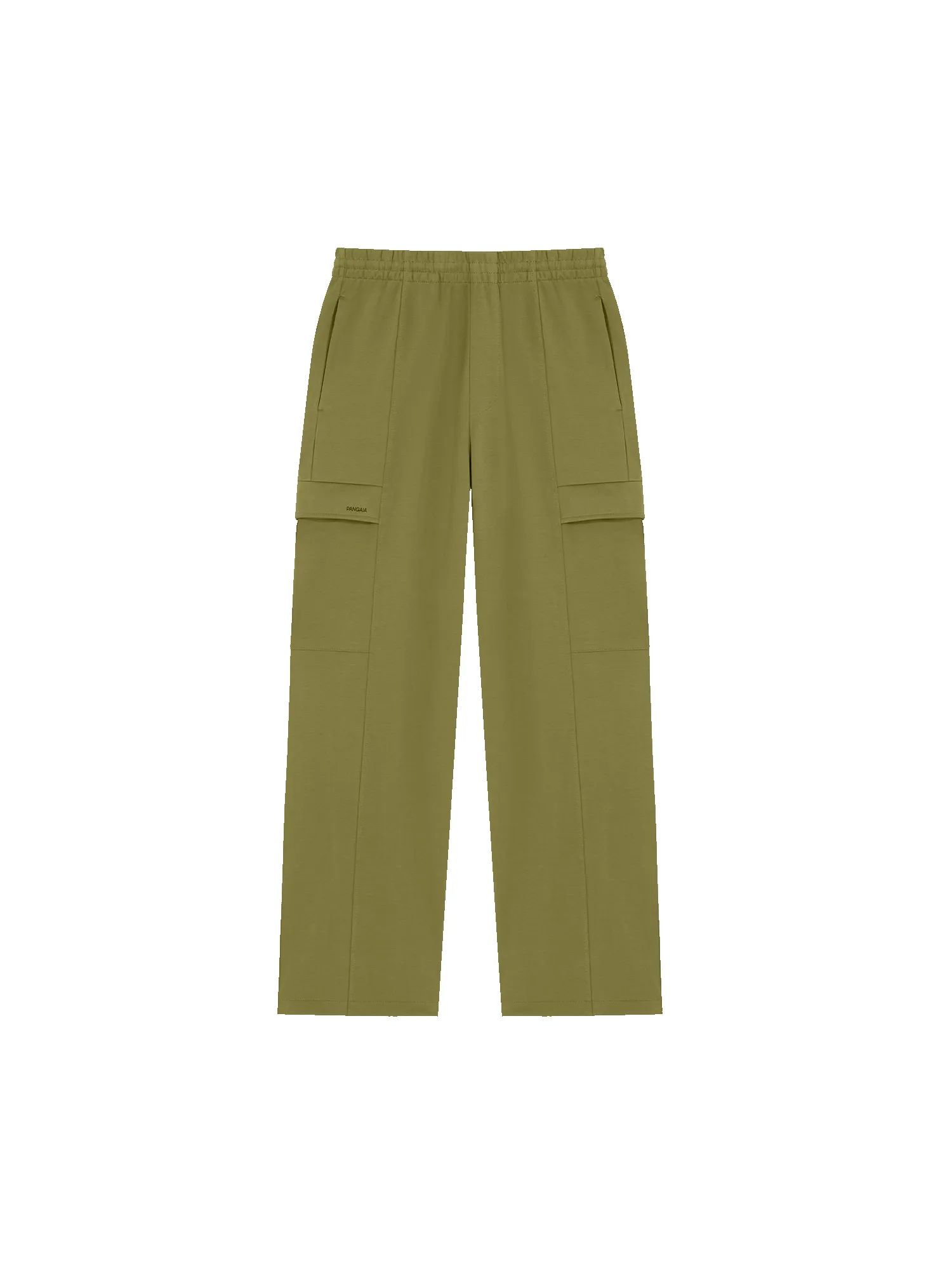 Mens DNA Double Jersey Cargo Trousers—highland green sold by Pangaia