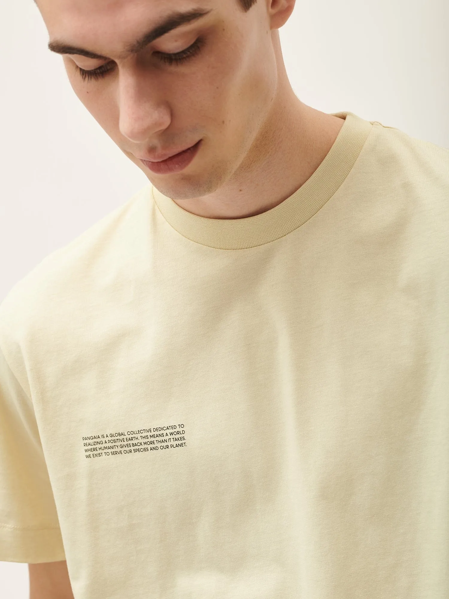 Mens 365 Midweight T-Shirt—travertine beige sold by Pangaia product image thumbnail 4