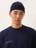 Cashmere Ribbed Beanie—dark navy sold by Pangaia