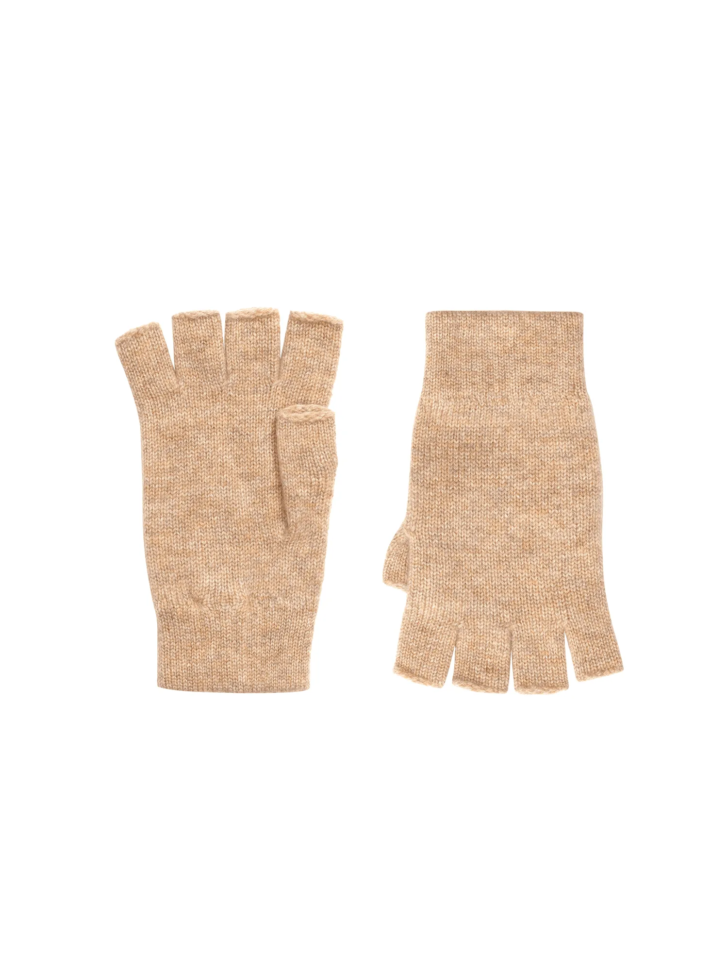 Cashmere Fingerless Gloves—oatmeal sold by Pangaia product image thumbnail 2