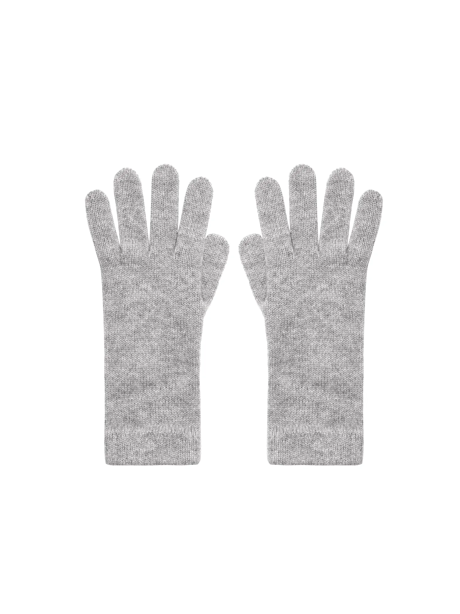 Cashmere Short Cuff Gloves—grey marl sold by Pangaia product image thumbnail 2