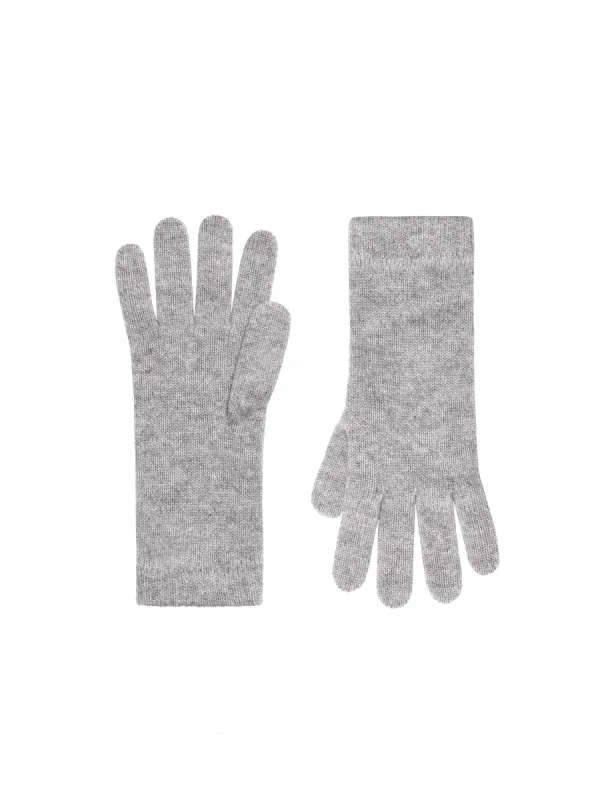 Cashmere Short Cuff Gloves—grey marl sold by Pangaia