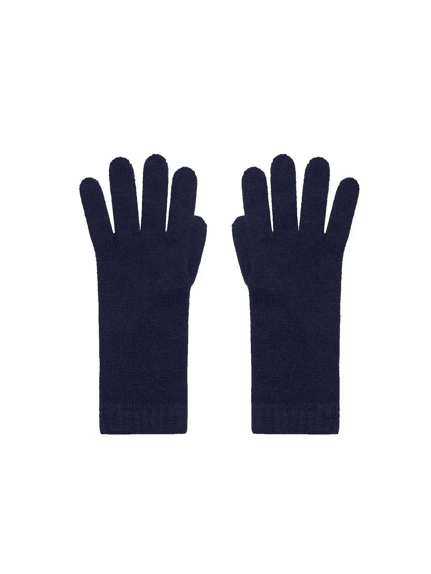 Cashmere Short Cuff Gloves—dark navy sold by Pangaia product image thumbnail 2