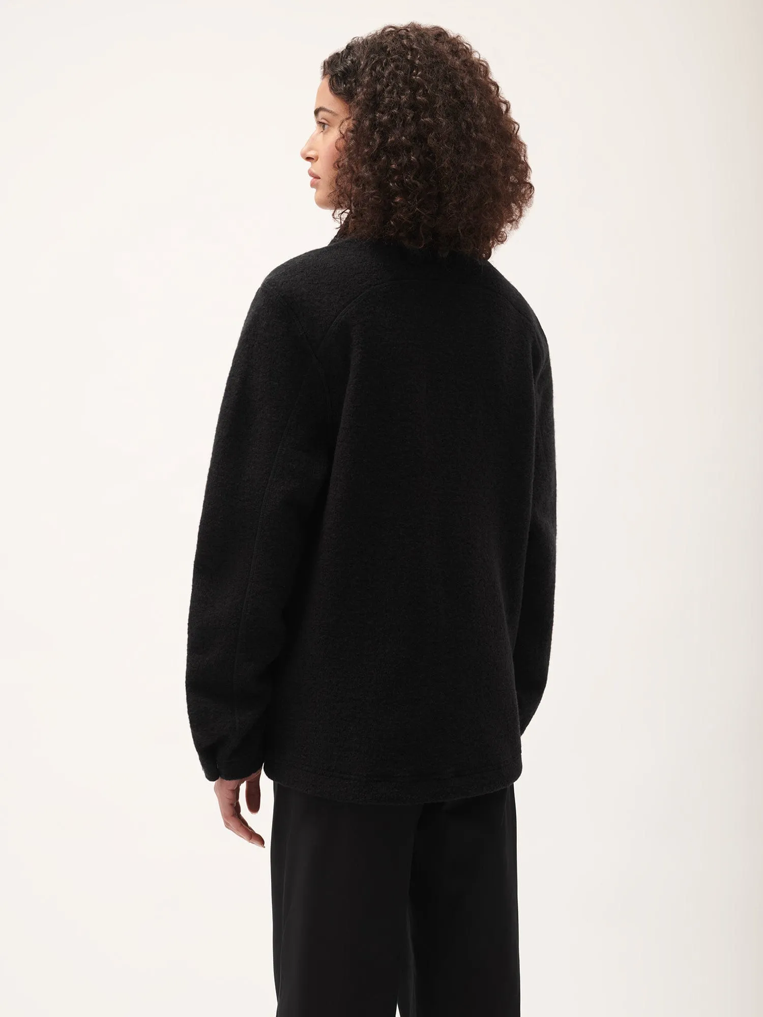 Womens DNA Utility Wool Jacket—black sold by Pangaia product image thumbnail 3