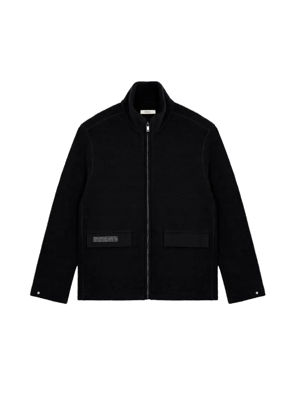 Women's DNA Utility Wool Jacket—black sold by Pangaia