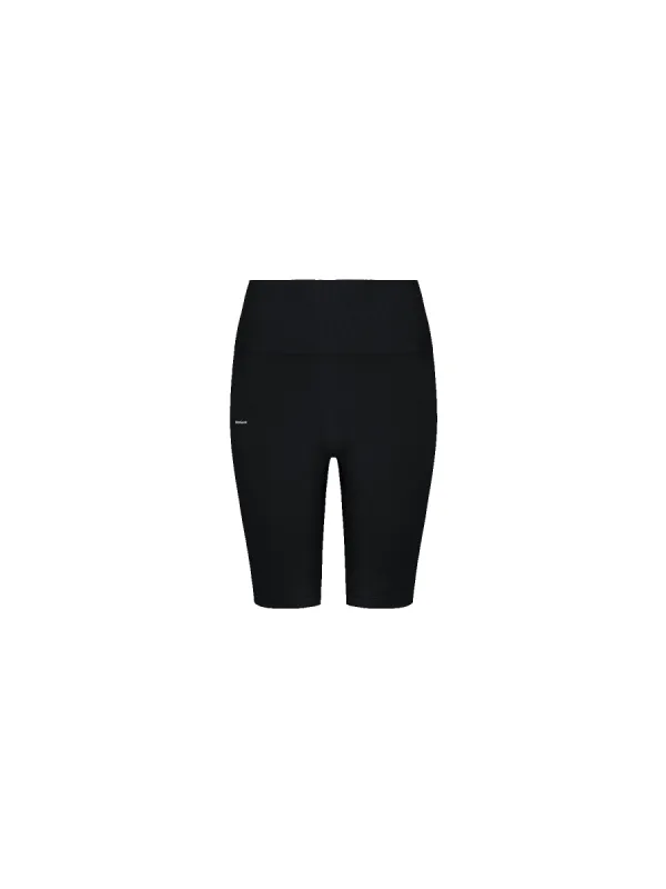 Womens 365 Cotton Stretch Cycle Shorts—Black sold by Pangaia
