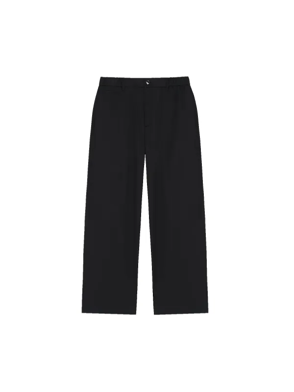 Men's DNA Straight Leg Trousers—black sold by Pangaia