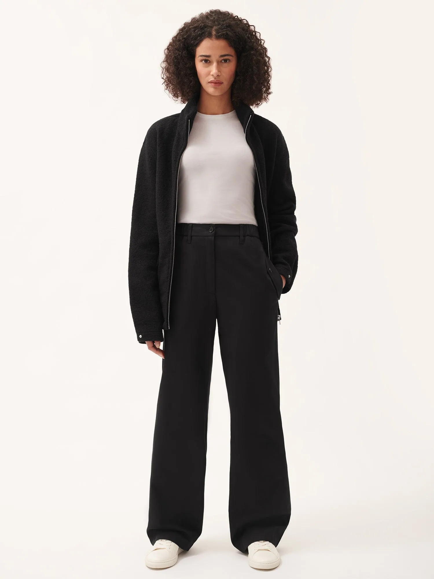 Womens DNA Straight Leg Trousers—black sold by Pangaia product image thumbnail 3