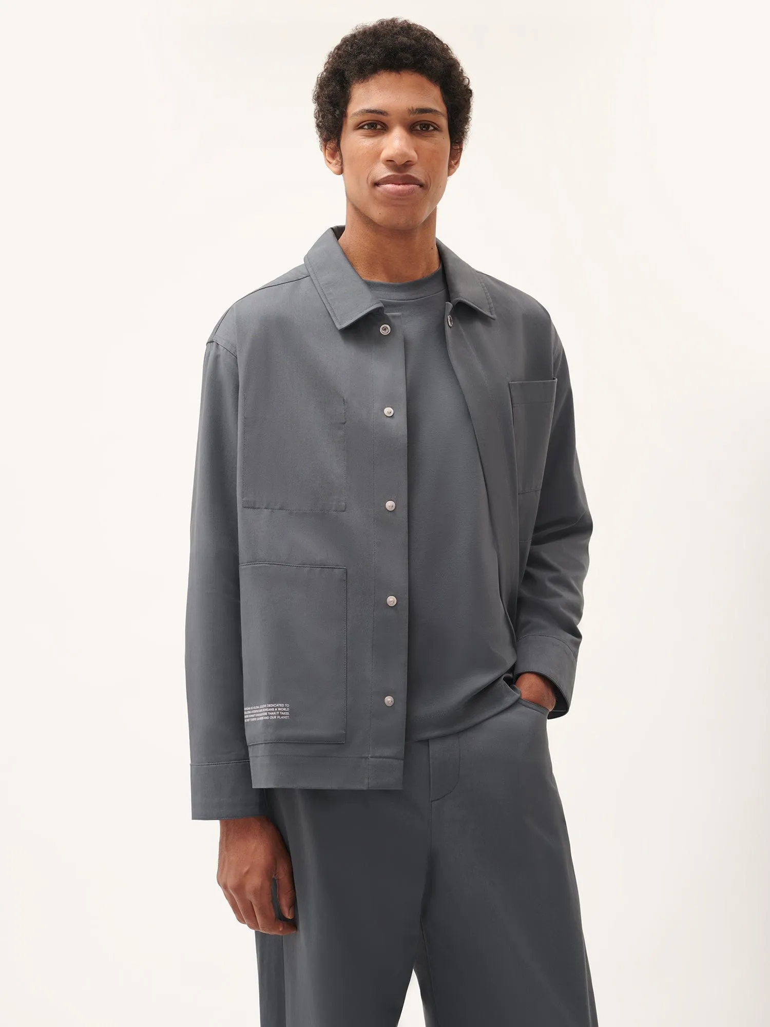 Men's DNA Utility Jacket—atmosphere grey sold by Pangaia product image thumbnail 2