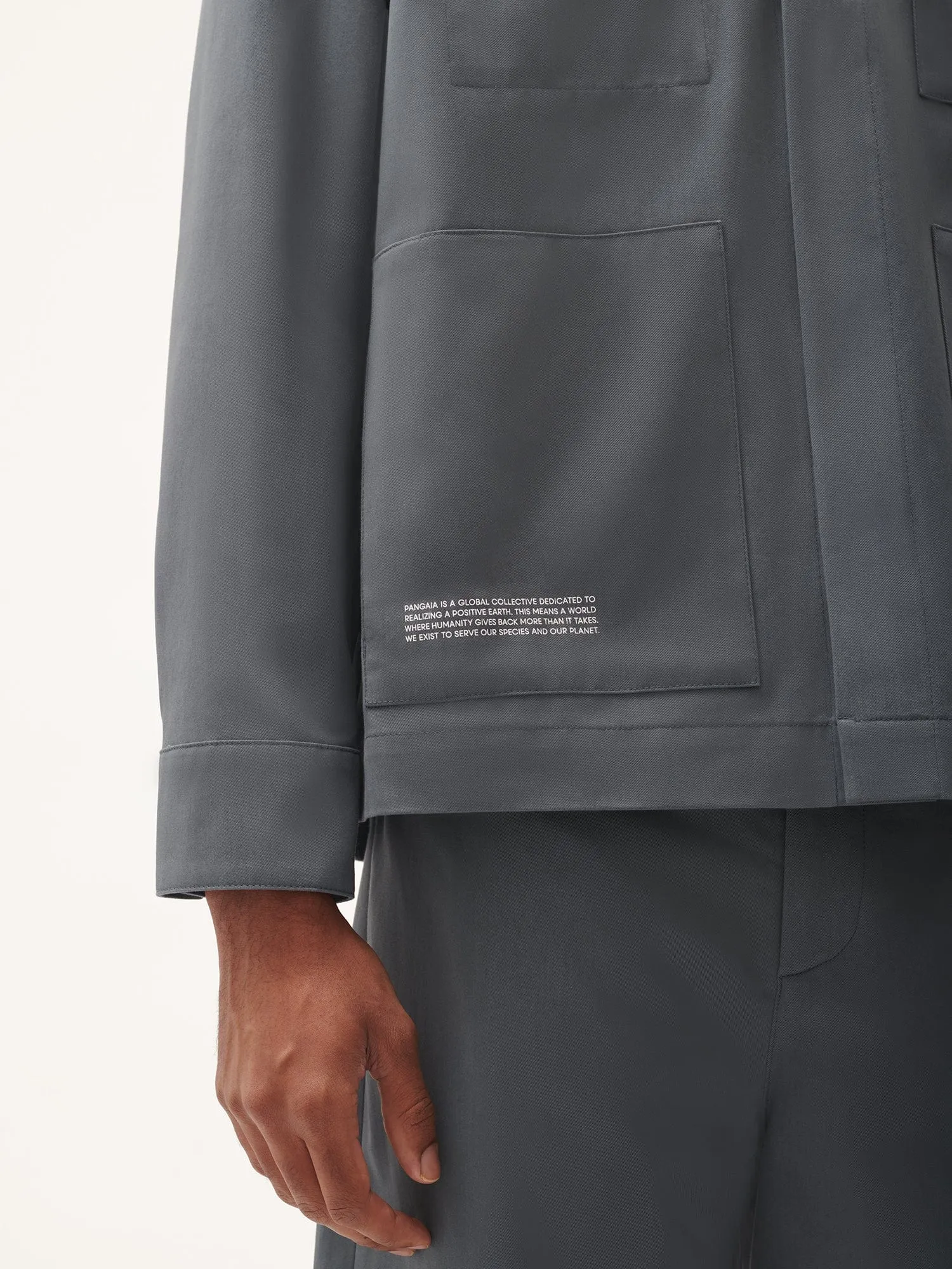 Men's DNA Utility Jacket—atmosphere grey sold by Pangaia product image thumbnail 4