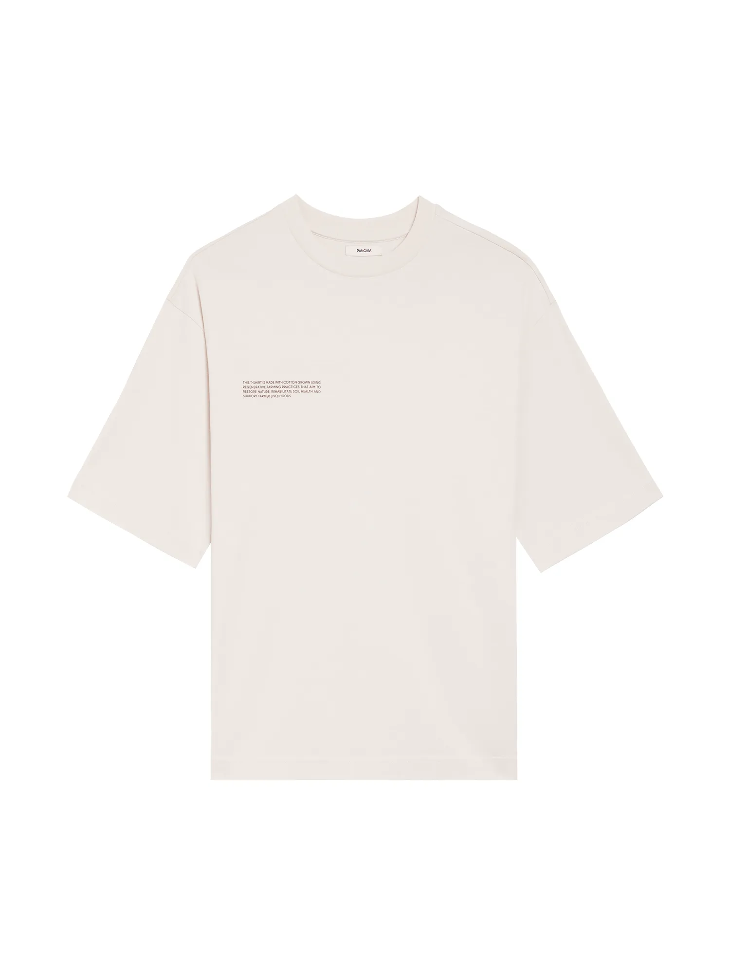 In Conversion Cotton Boxy T-shirt—cotton white sold by Pangaia