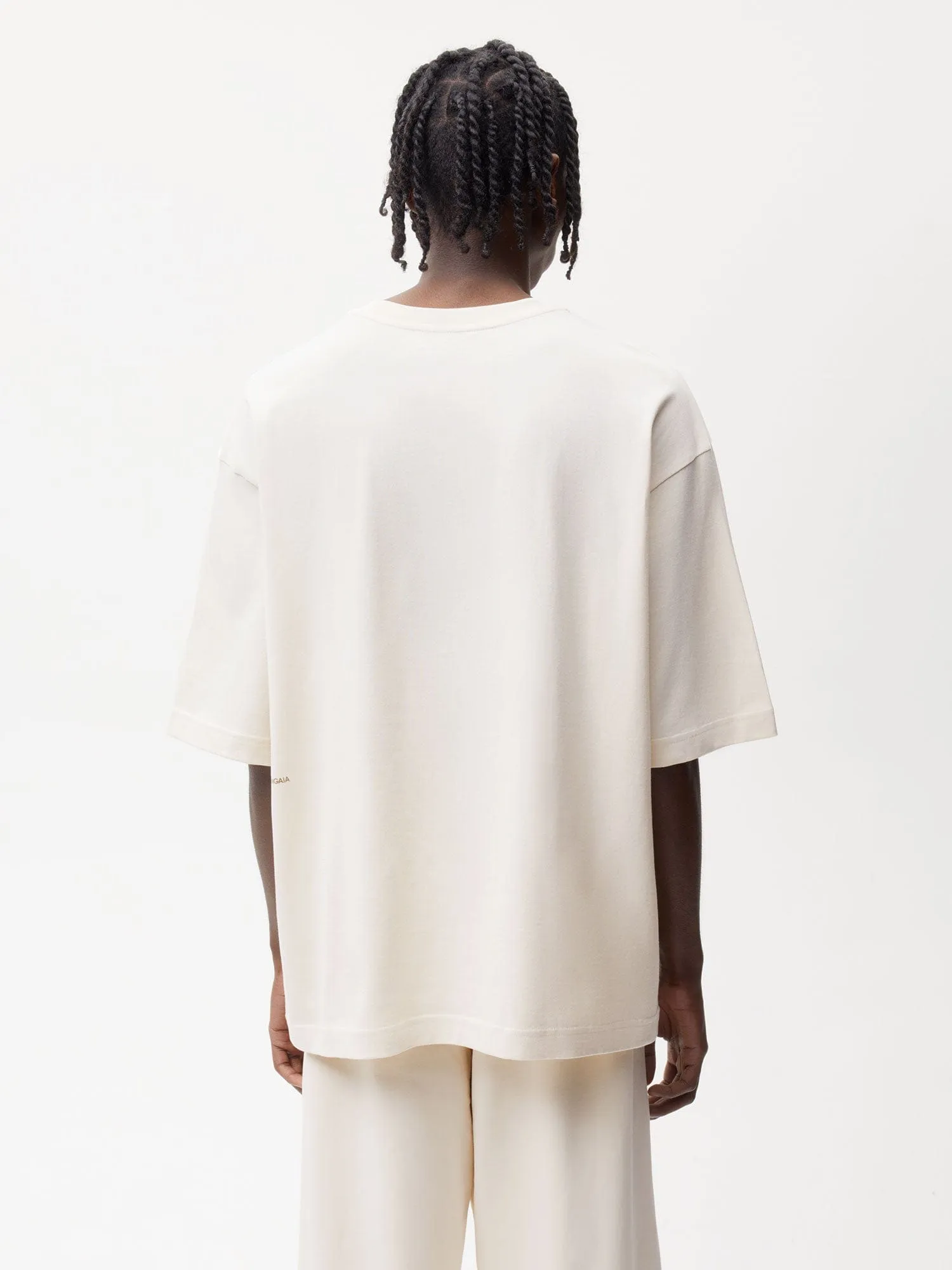 In Conversion Cotton Boxy T-shirt—cotton white sold by Pangaia product image thumbnail 4