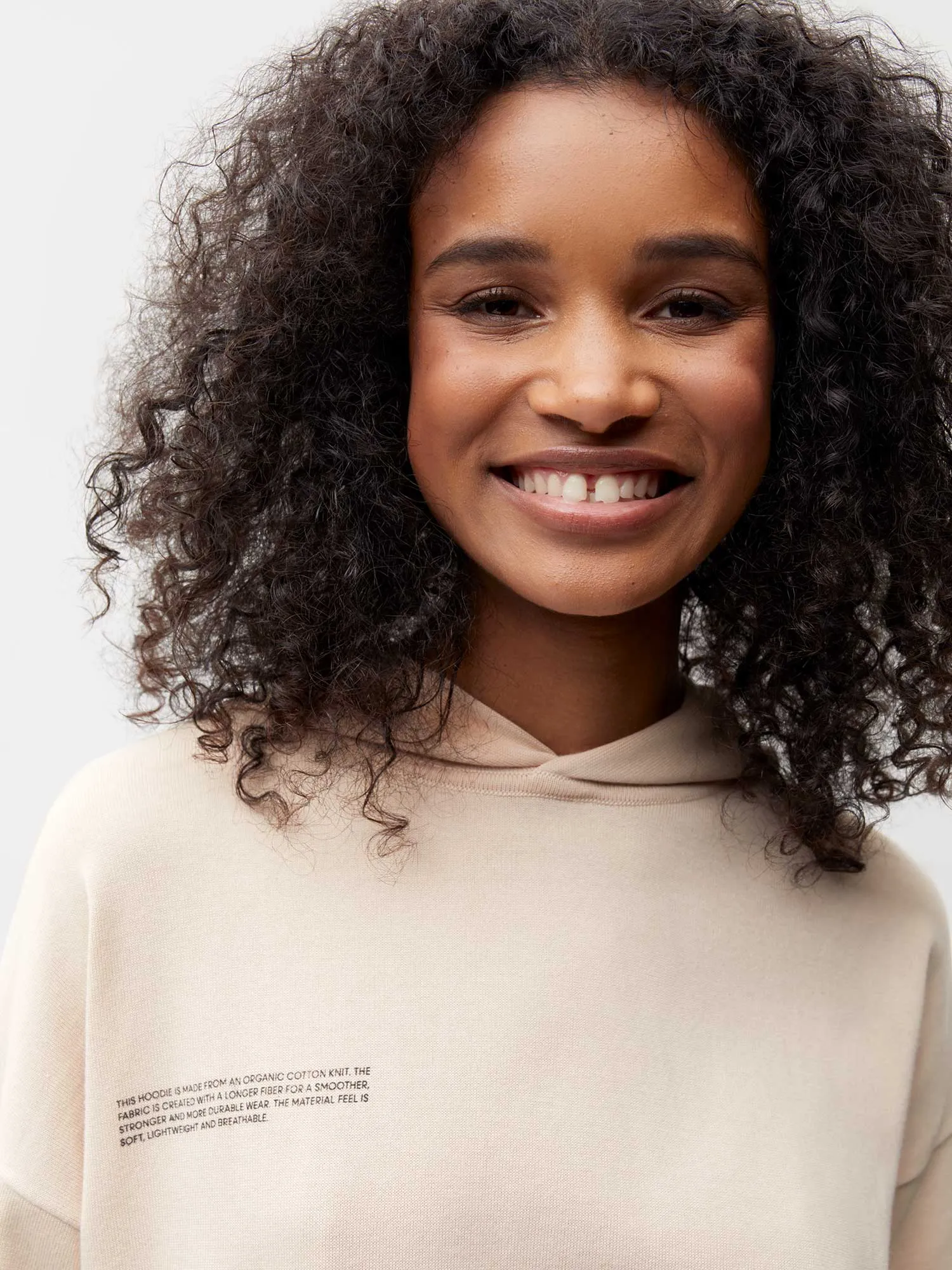 Organic Cotton Knit Hoodie—sand sold by Pangaia product image thumbnail 5