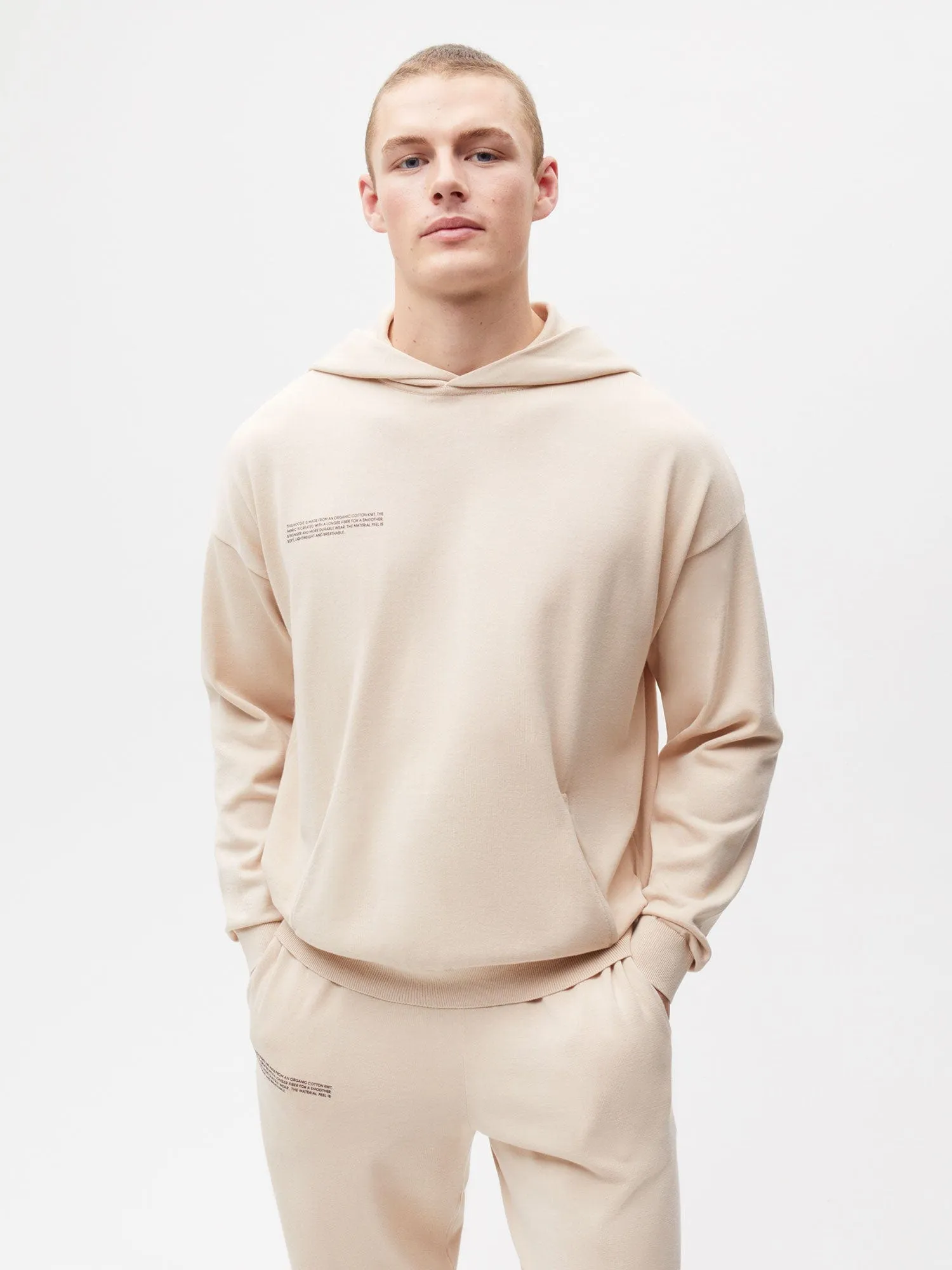 Organic Cotton Knit Hoodie—sand sold by Pangaia product image thumbnail 3