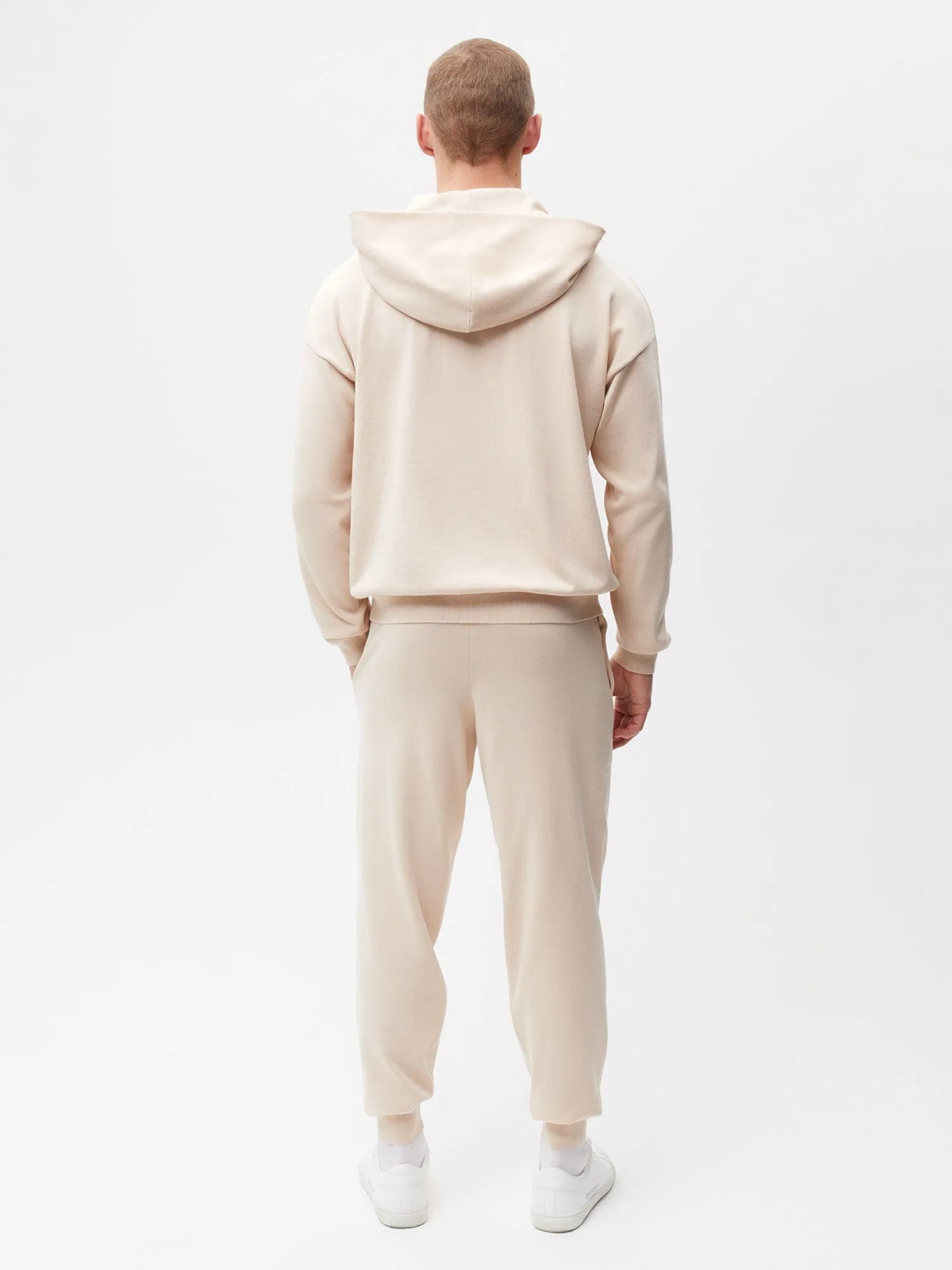 Organic Cotton Knit Track Pants—sand sold by Pangaia product image thumbnail 4