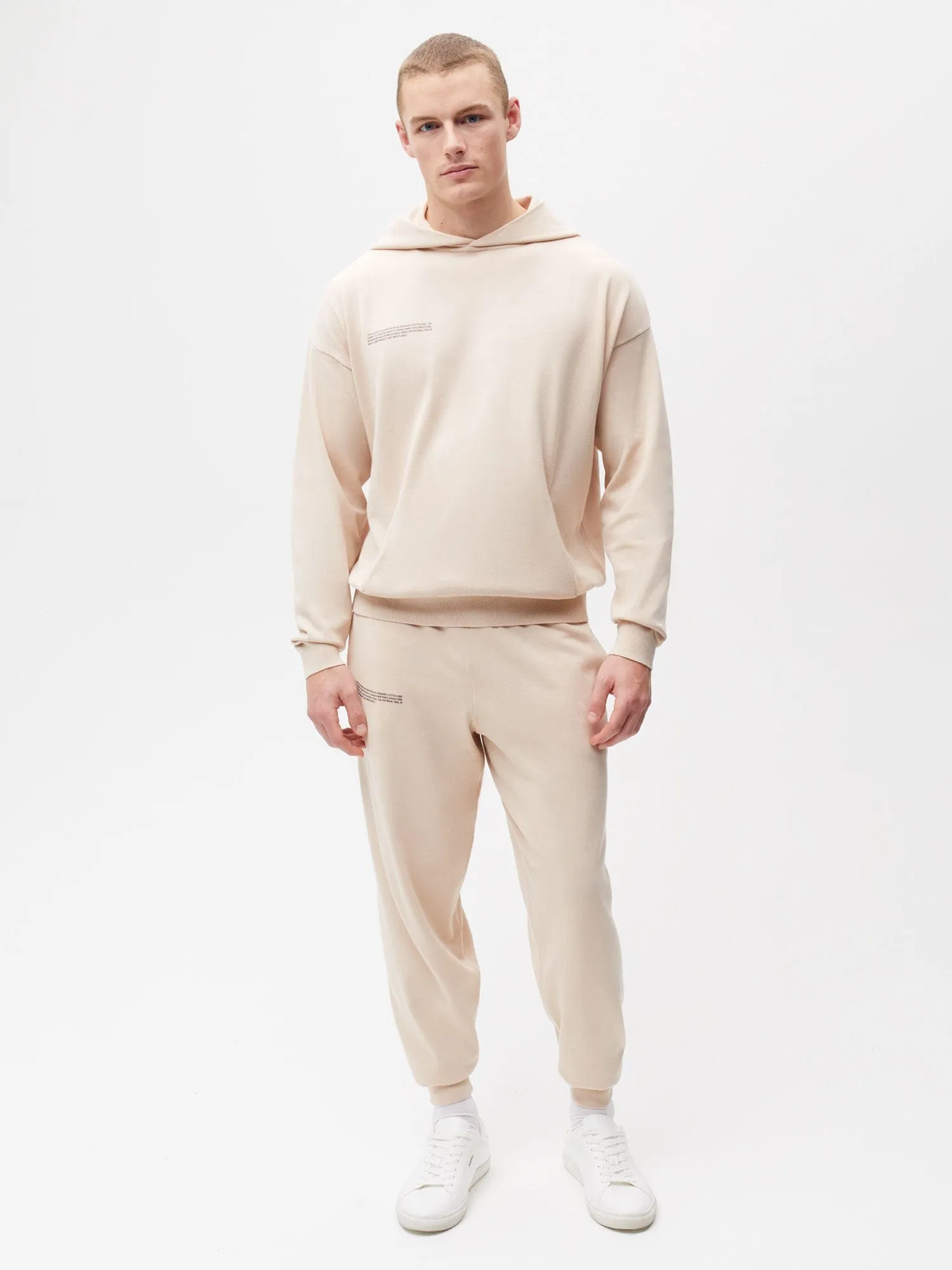 Organic Cotton Knit Track Pants—sand sold by Pangaia product image thumbnail 3