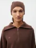 Recycled Cashmere Beanie—chestnut brown sold by Pangaia