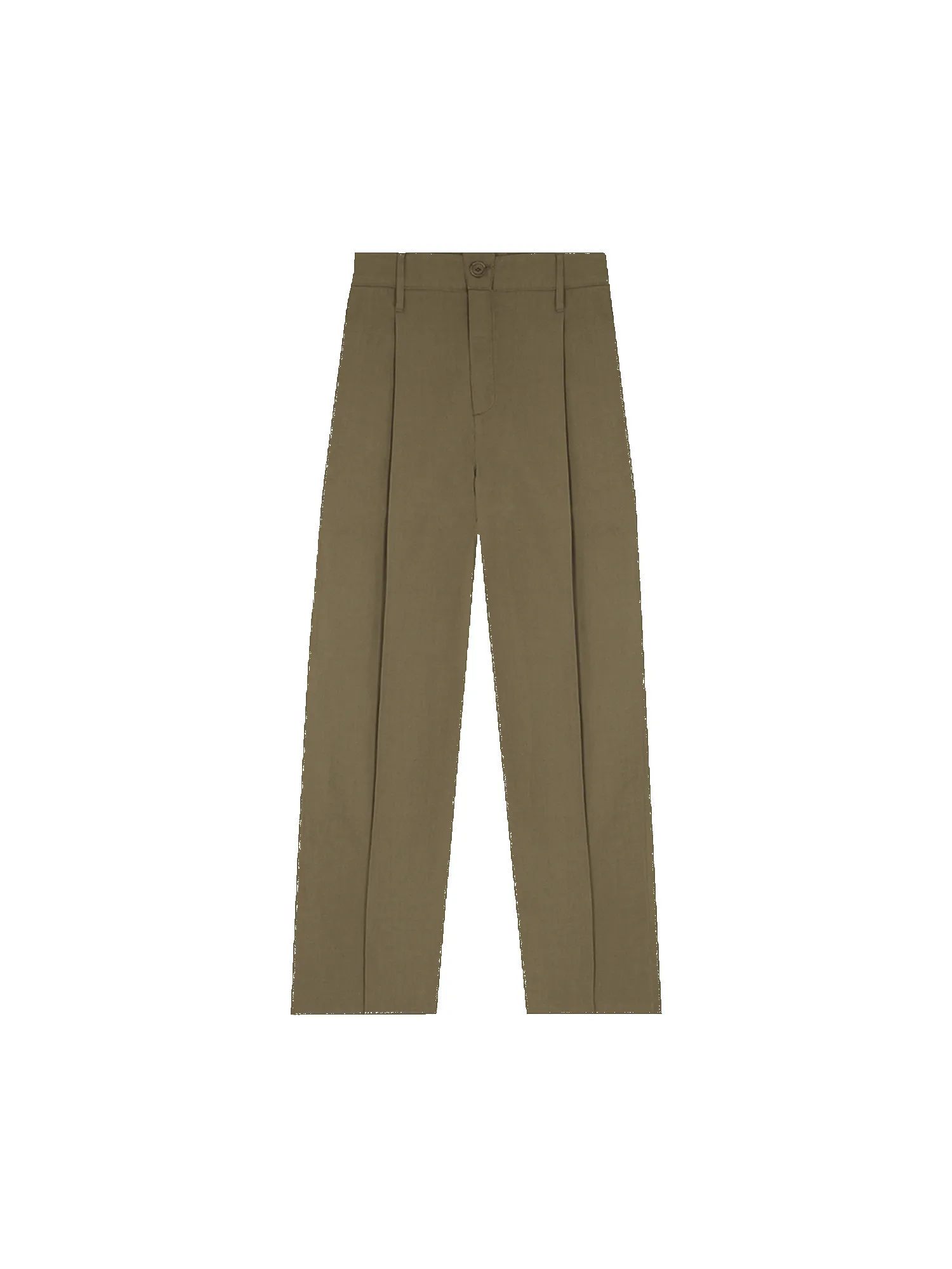 Women's Cotton Linen Pants—soil brown sold by Pangaia