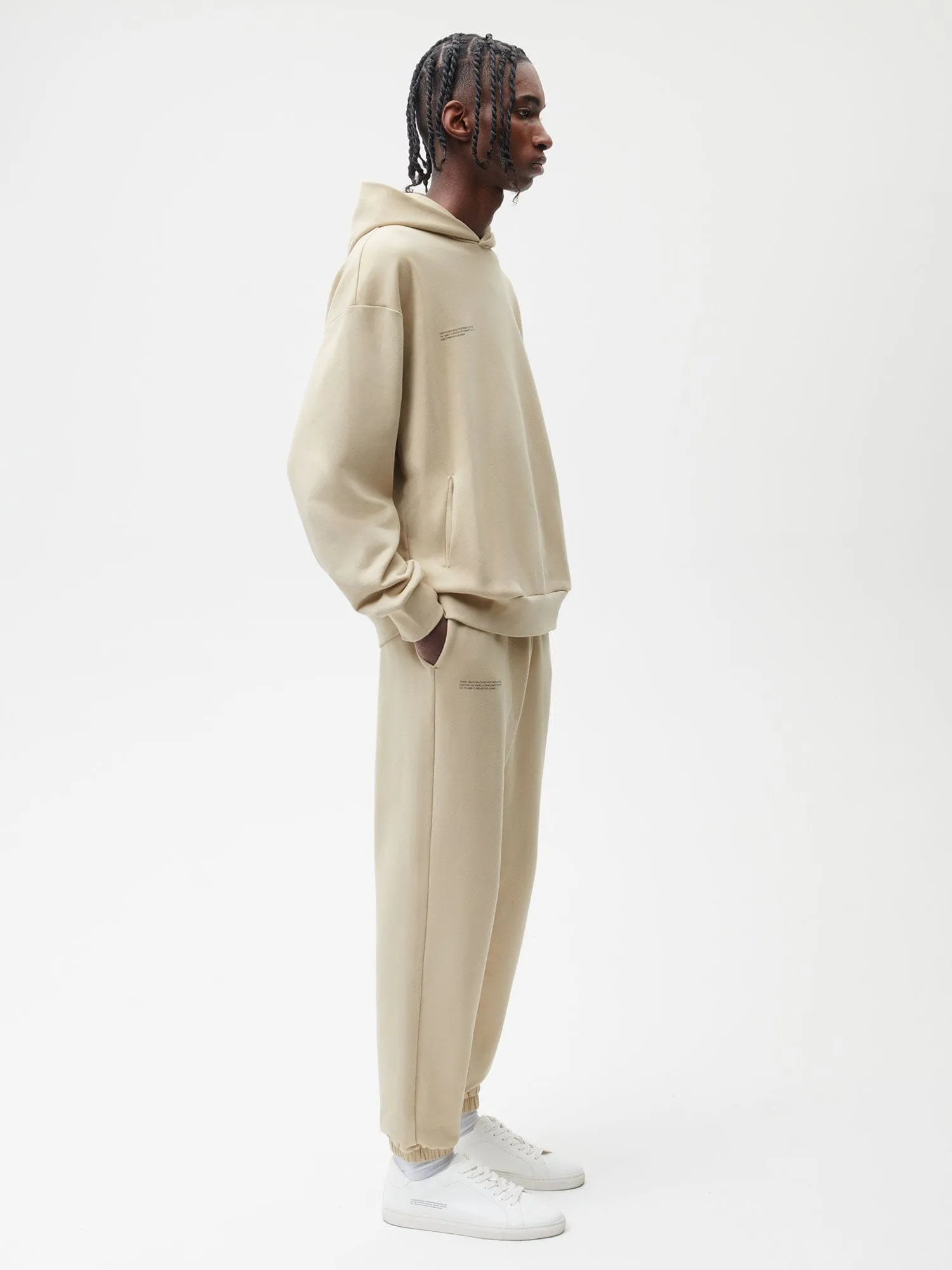 365 Midweight Track Pants—maitake beige sold by Pangaia product image thumbnail 3