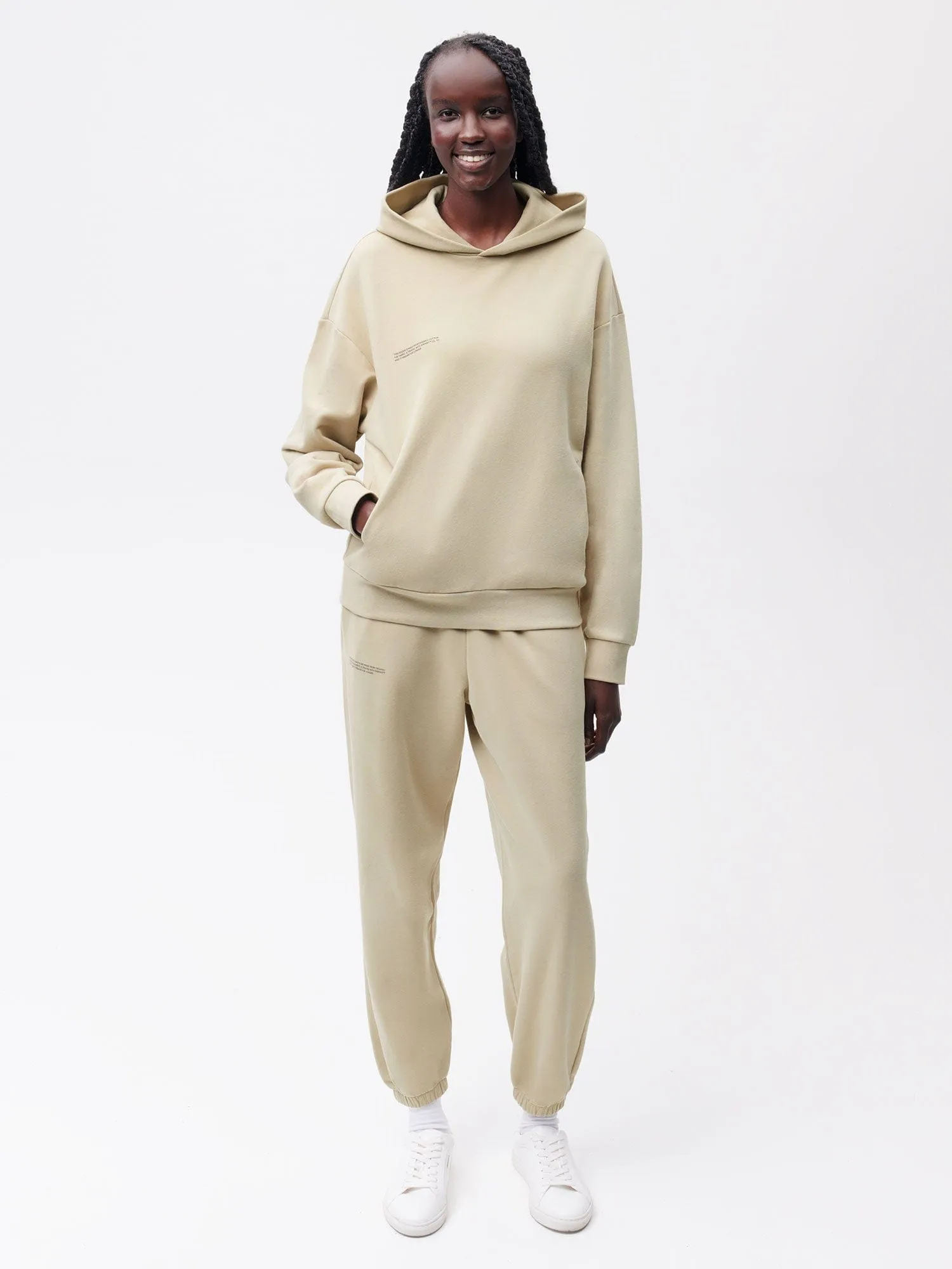 365 Midweight Track Pants—maitake beige sold by Pangaia product image thumbnail 2