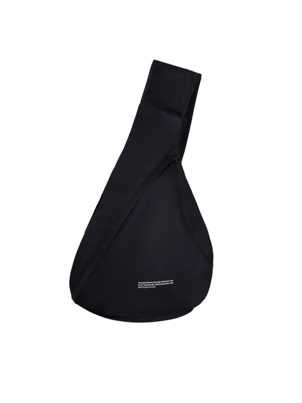 Enhanced Degradation Nylon Small Cross-Body Bag—black sold by Pangaia