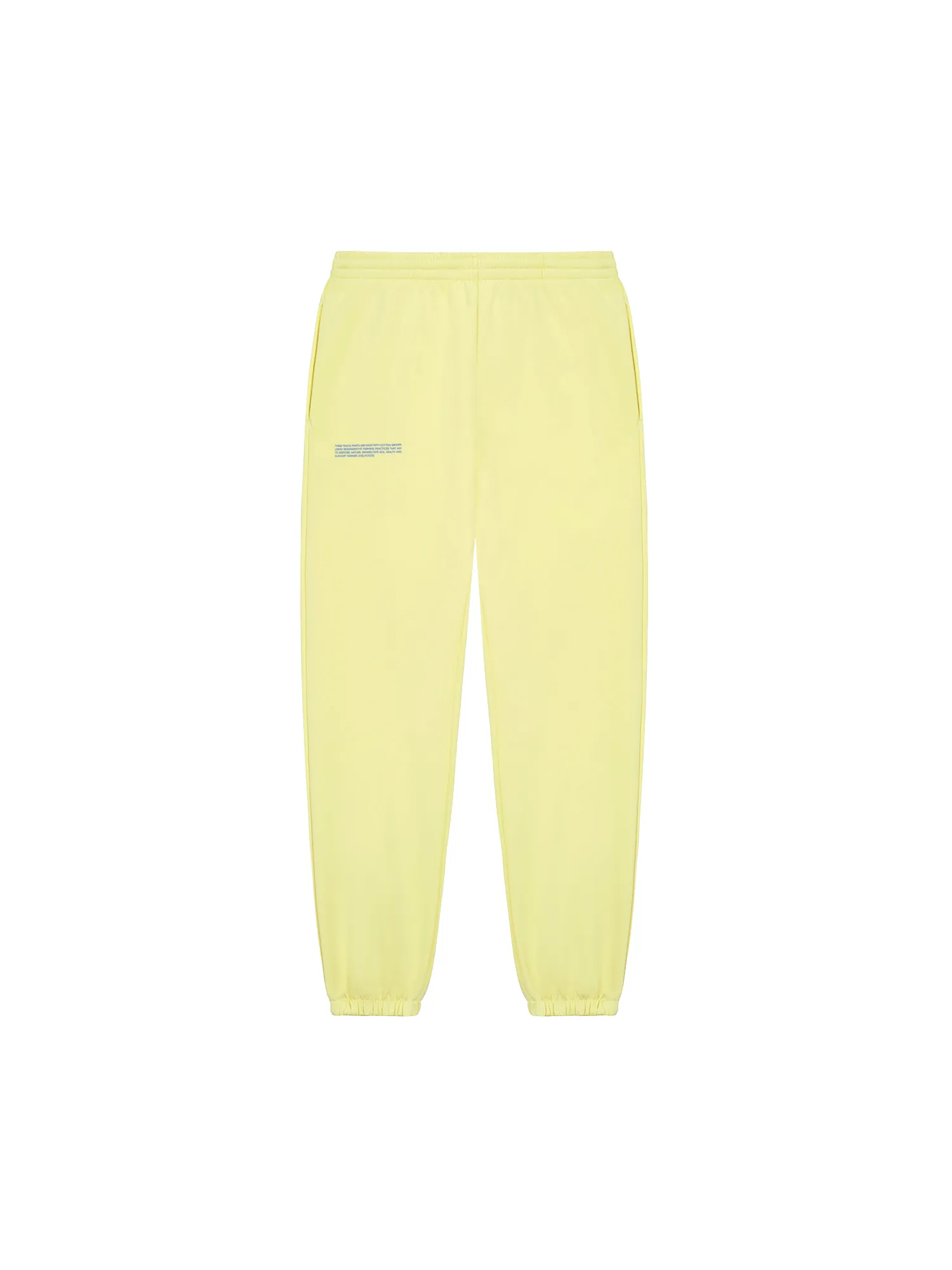 In Conversion Cotton Track Pants—sunbeam yellow sold by Pangaia