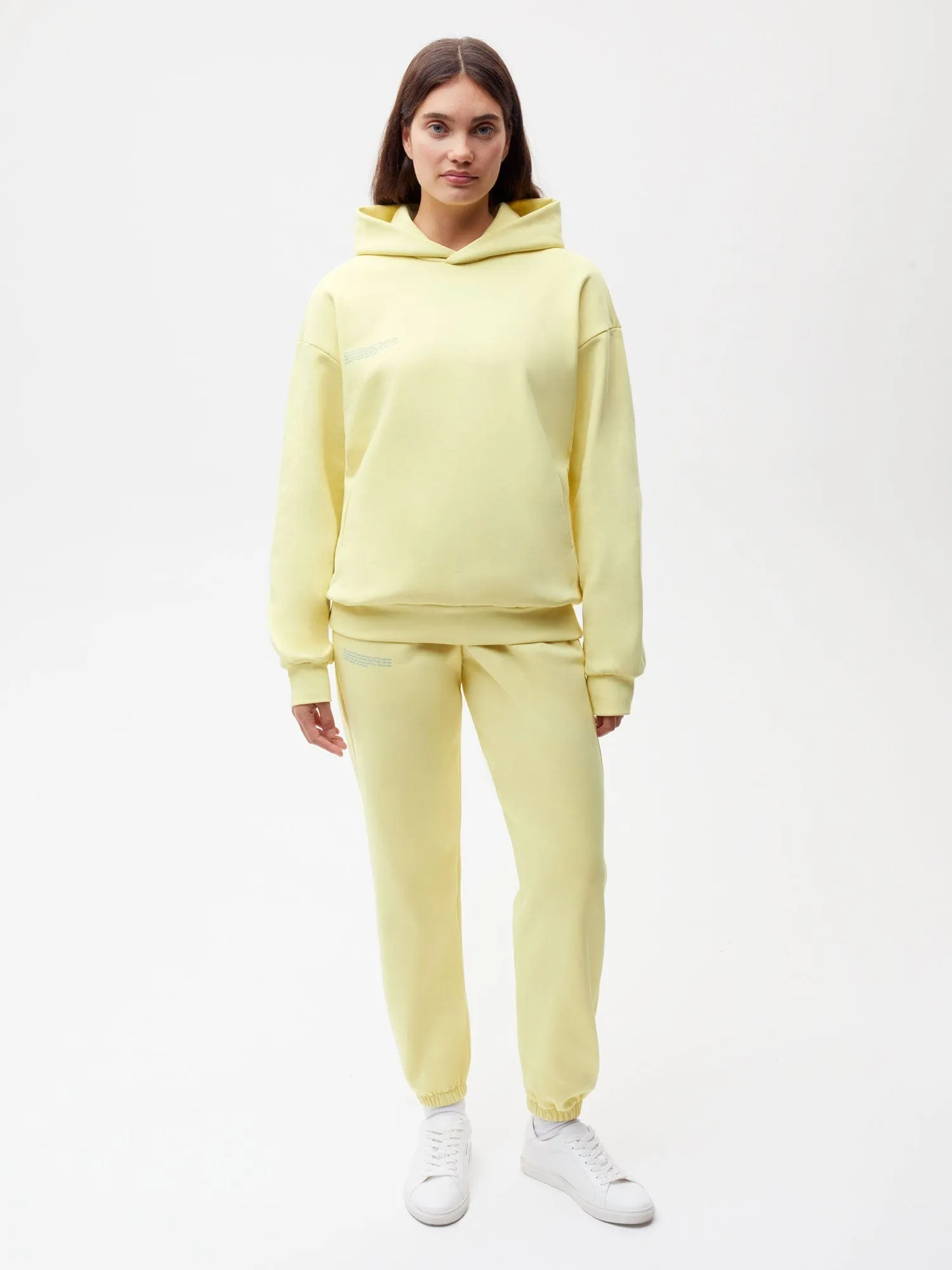 In Conversion Cotton Track Pants—sunbeam yellow sold by Pangaia product image thumbnail 2