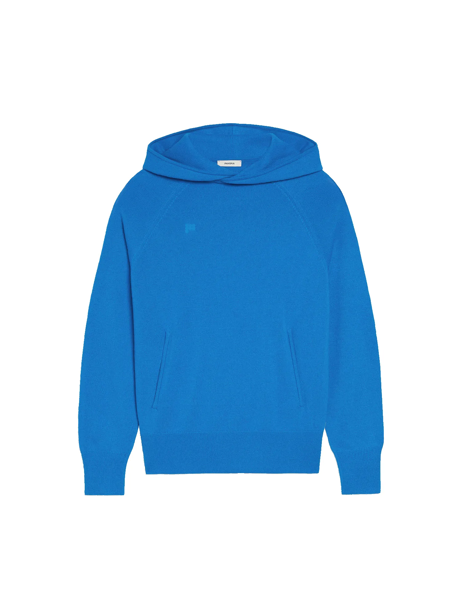 Womens Recycled Cashmere Hoodie—cerulean blue sold by Pangaia