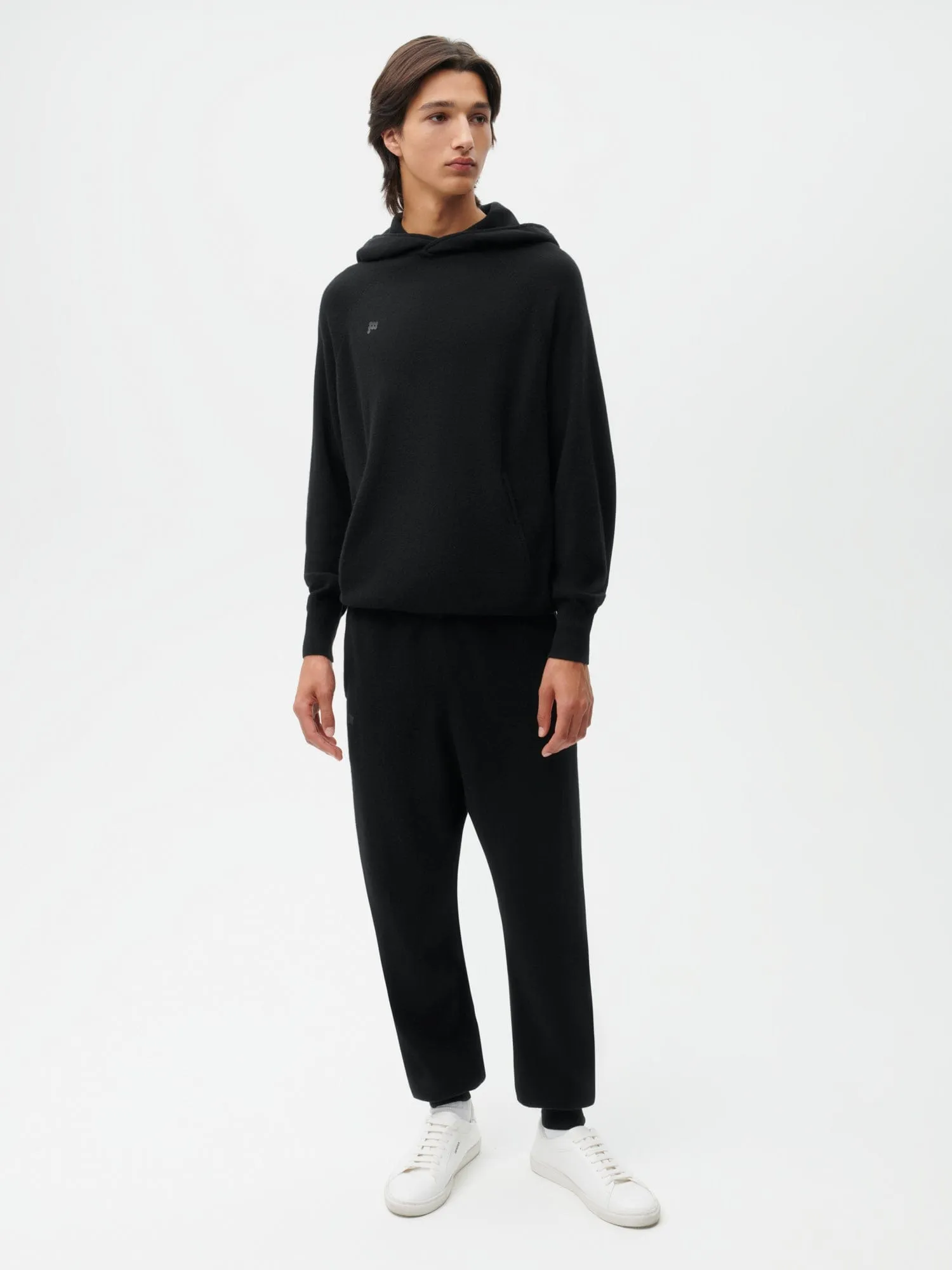 Mens Recycled Cashmere Track Pants—black sold by Pangaia product image thumbnail 2