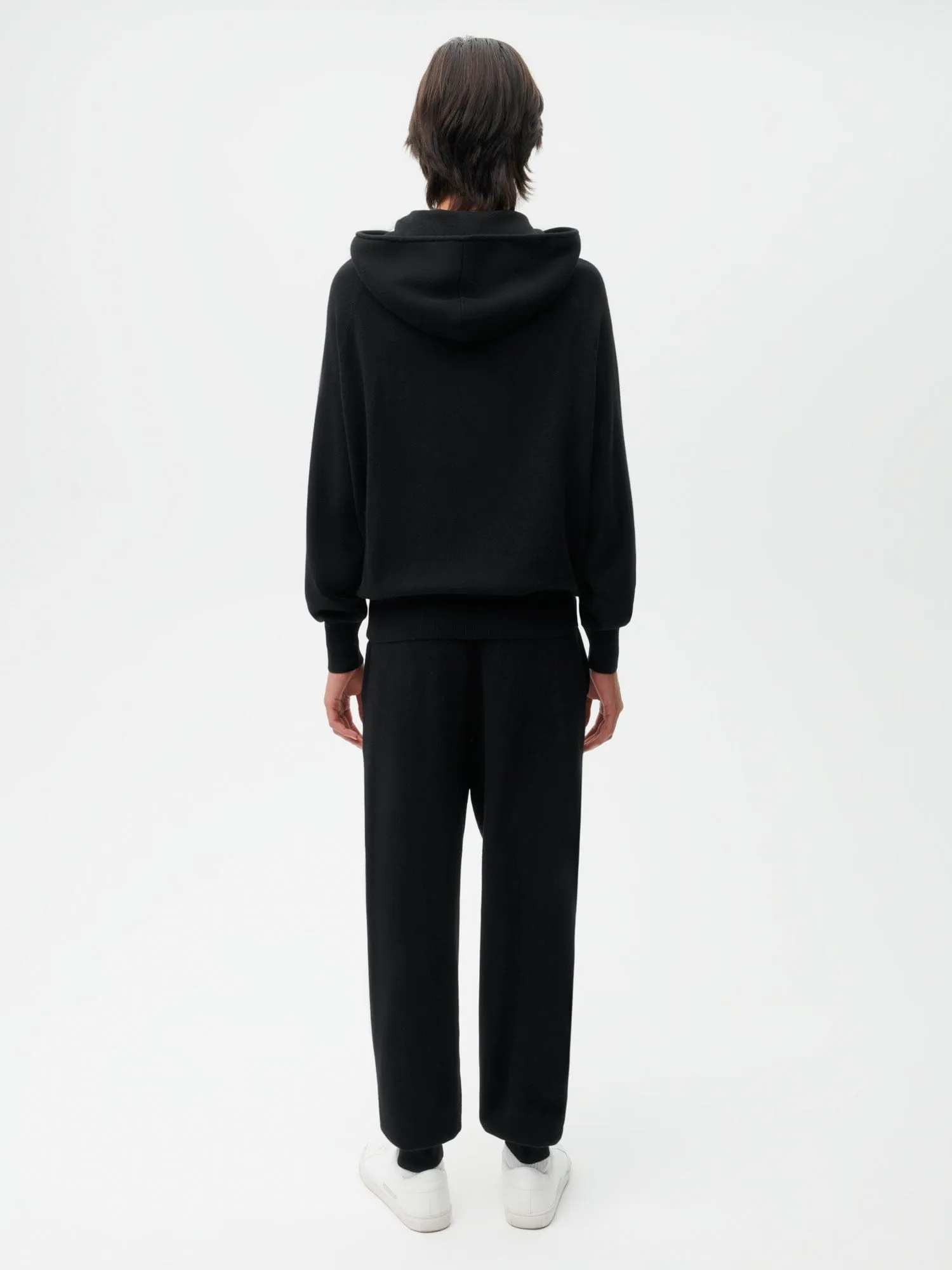 Mens Recycled Cashmere Track Pants—black sold by Pangaia product image thumbnail 3