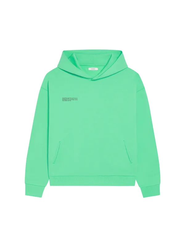 Mens 365 Heavyweight Hoodie—spearmint green sold by Pangaia