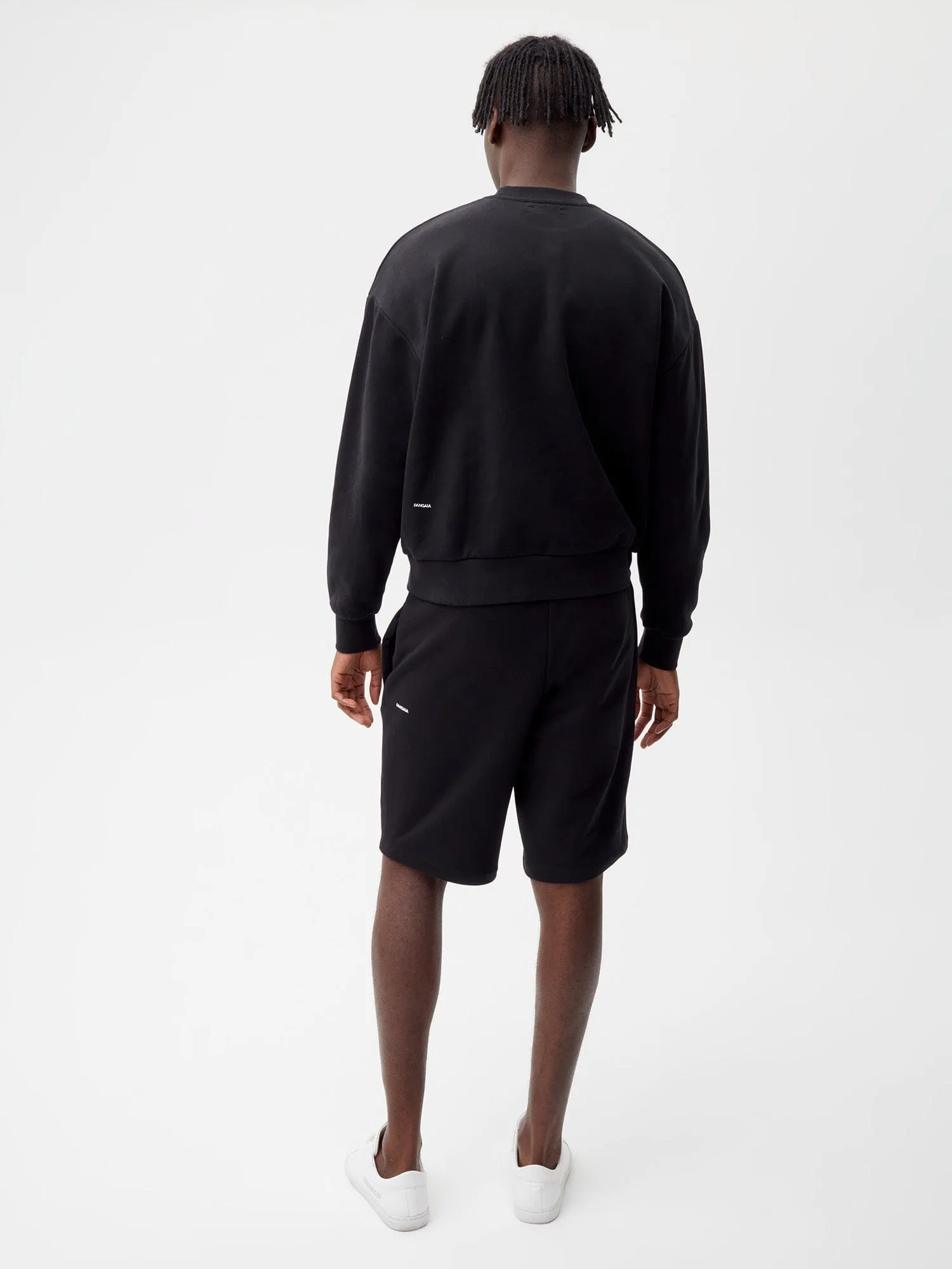 Mens 365 Midweight Long Shorts—black sold by Pangaia product image thumbnail 3