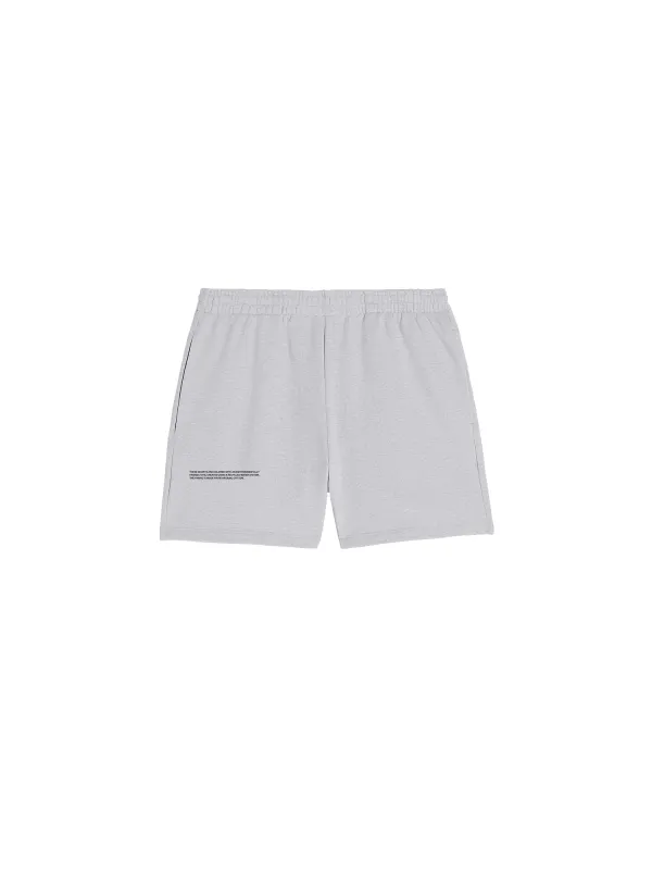 Mens 365 Midweight Shorts—grey marl sold by Pangaia