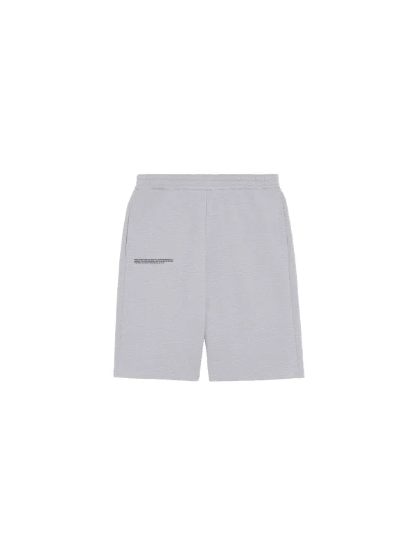 Mens 365 Midweight Long Shorts—grey marl sold by Pangaia