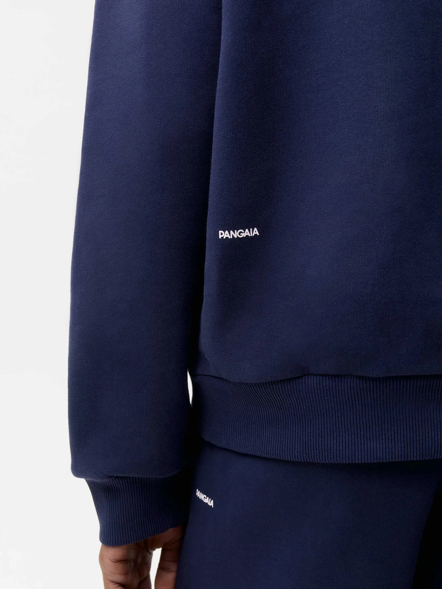 Mens 365 Heavyweight Hoodie—navy blue sold by Pangaia product image thumbnail 4