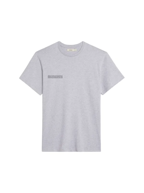Mens 365 Midweight T-shirt—grey marl sold by Pangaia