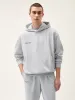 Mens 365 Midweight Hoodie—grey marl sold by Pangaia