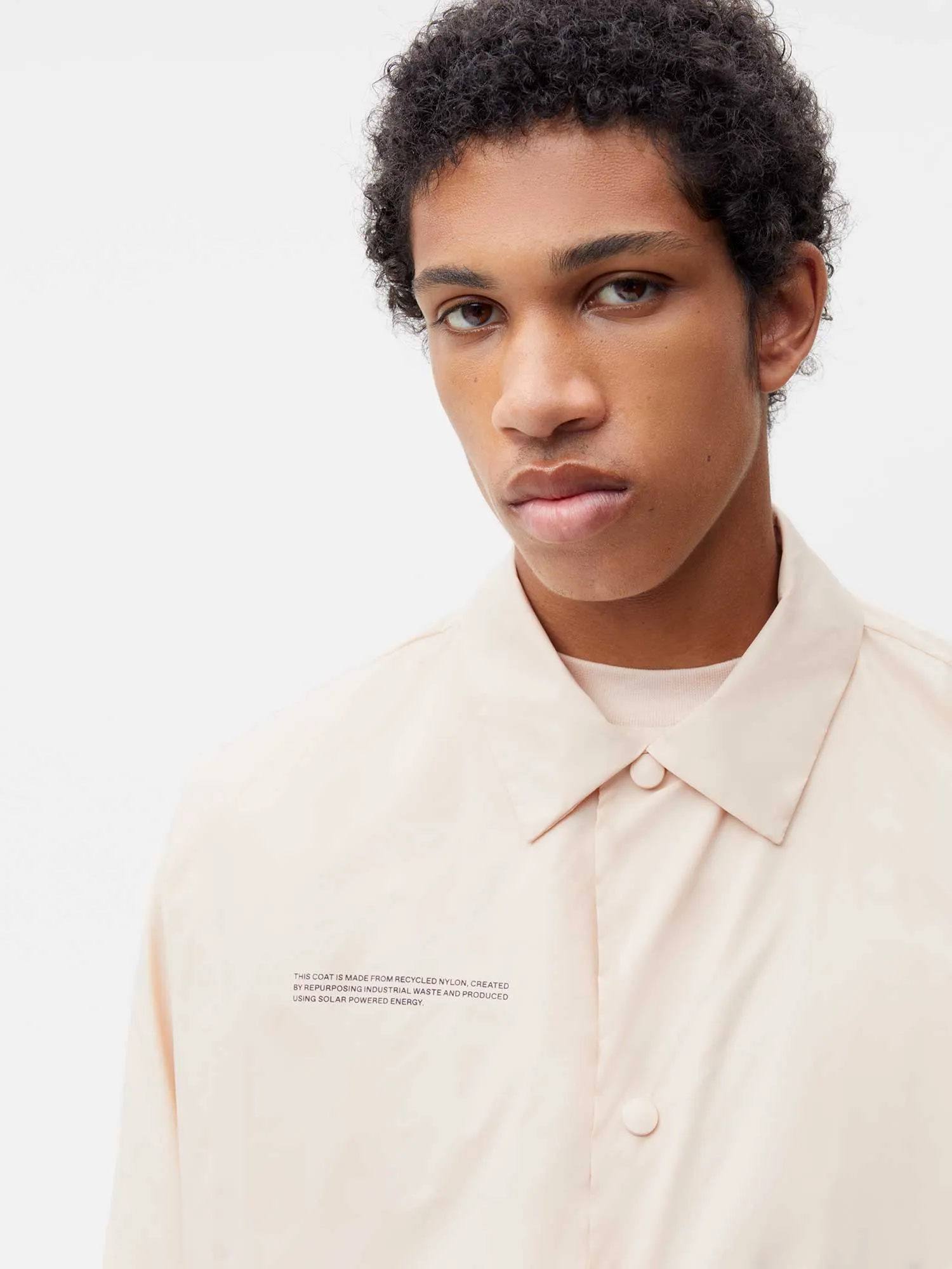 Mens Recycled Nylon Trench Coat—sand sold by Pangaia product image thumbnail 4