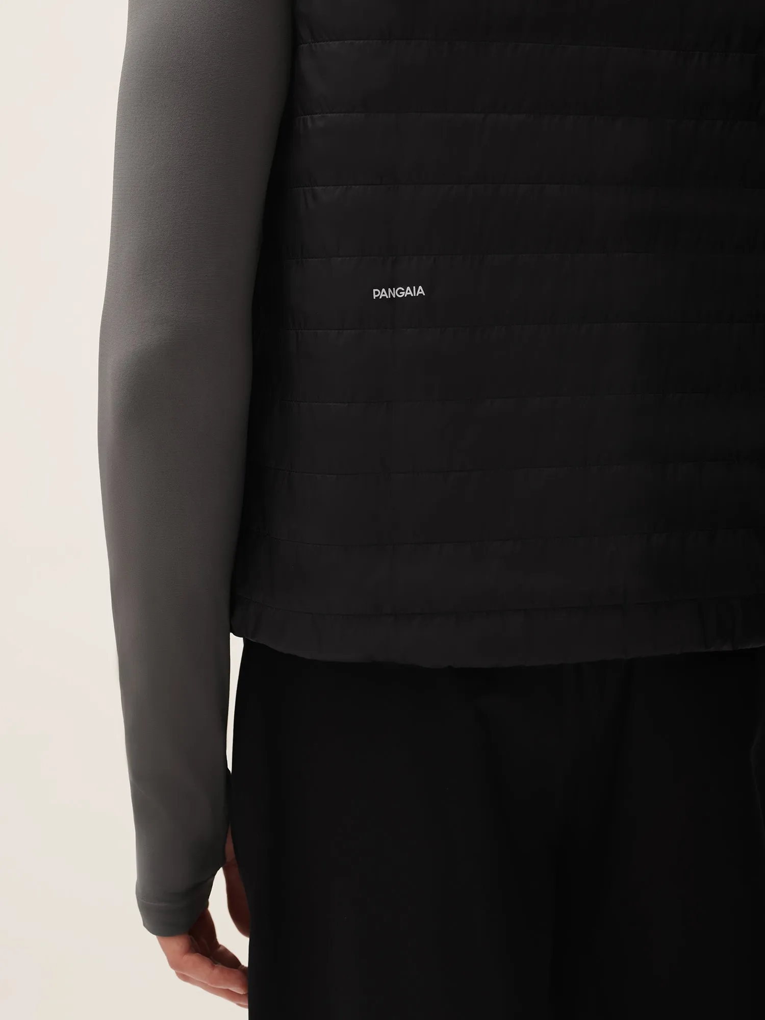 Mens Flower-Warmth Lite Gilet—Black sold by Pangaia product image thumbnail 5