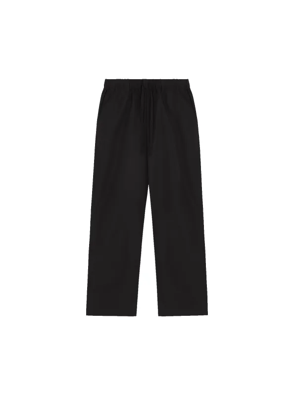 Women's (gaia)PLNT Nylon Straight Leg Track Pants—Black made by Pangaia