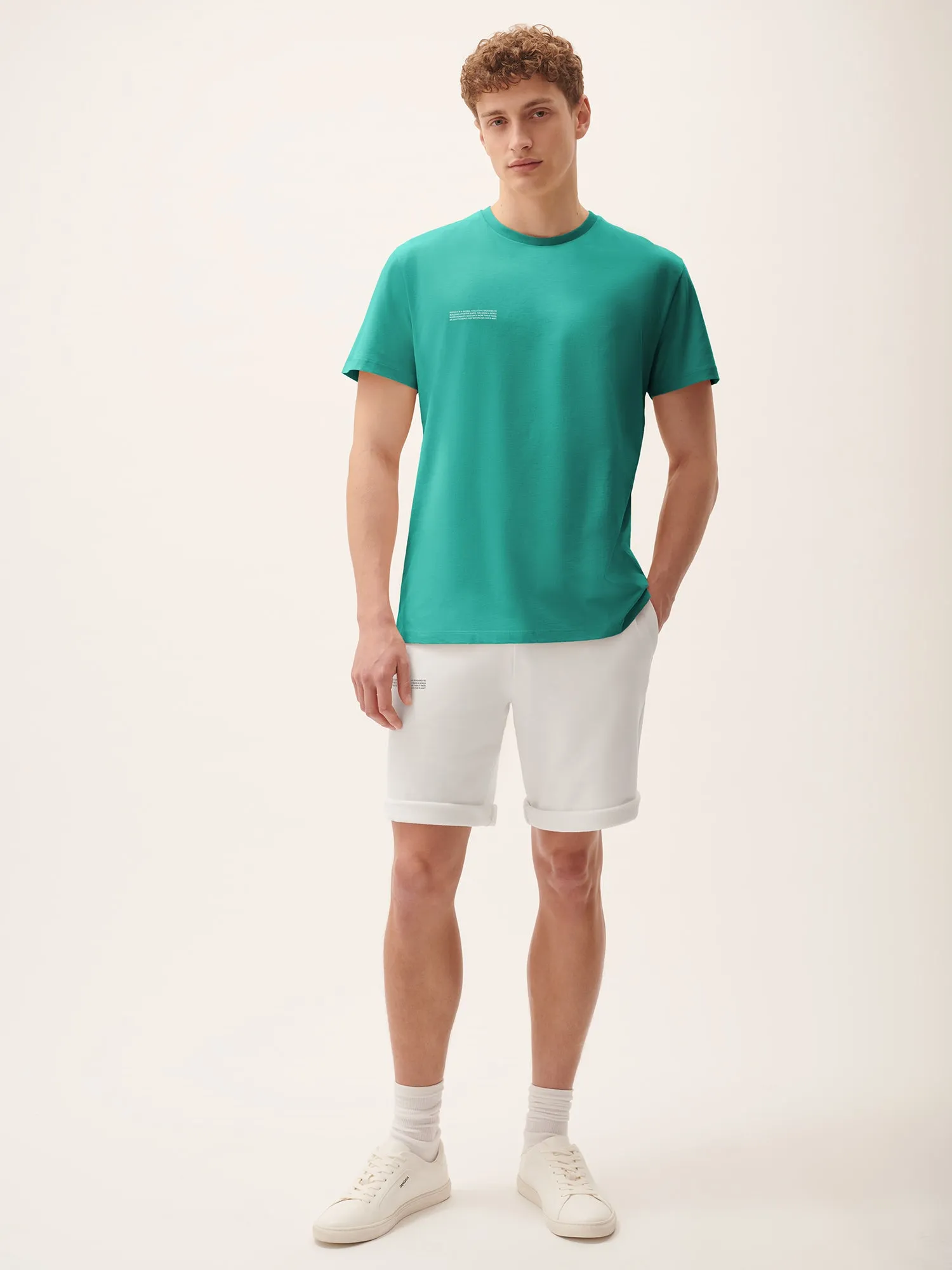 Sale Mens 365 Midweight T-shirt—Malachite Green sold by Pangaia product image thumbnail 5