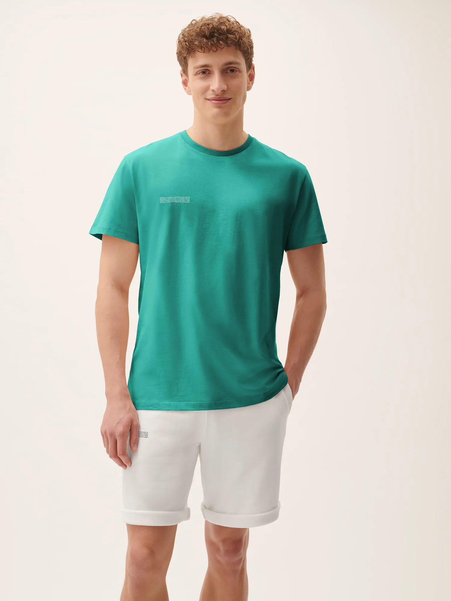 Sale Mens 365 Midweight T-shirt—Malachite Green sold by Pangaia product image thumbnail 2