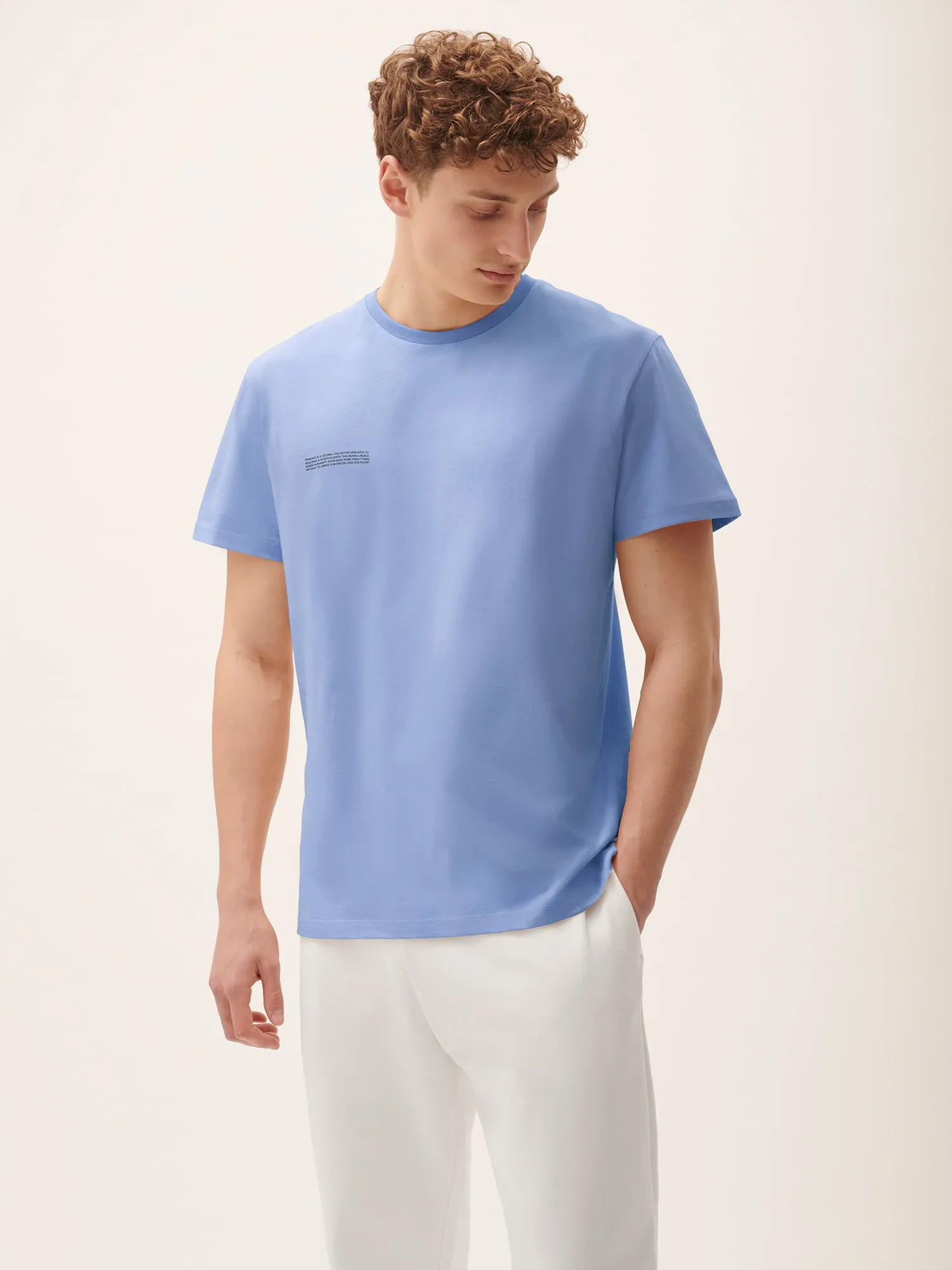 Sale Mens 365 Midweight T-shirt—Sodalite Blue sold by Pangaia product image thumbnail 3