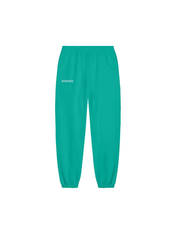 Mens 365 Midweight Track Pants—Malachite Green sold by Pangaia