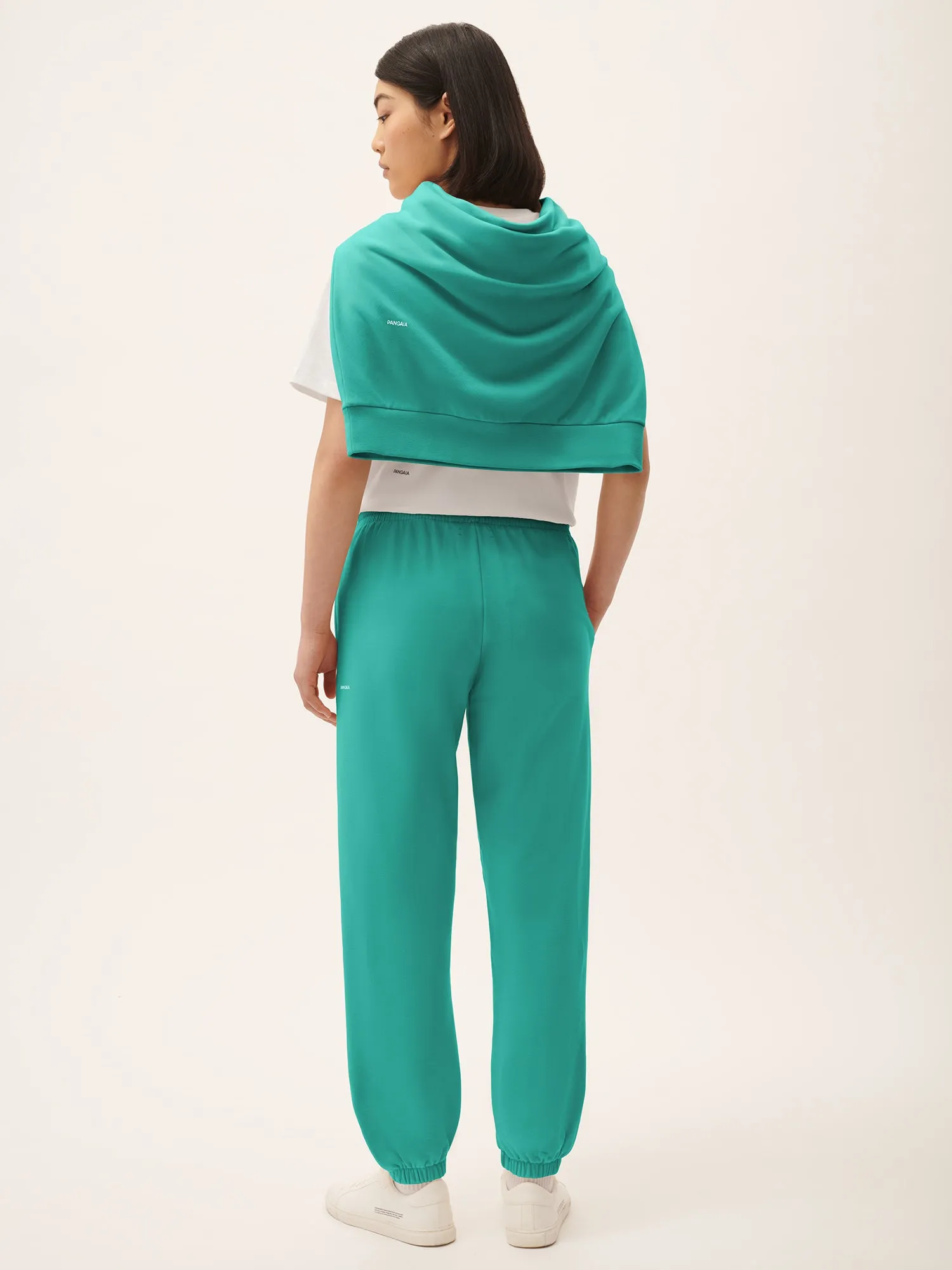 Sale Womens 365 Midweight Track Pants—Malachite Green sold by Pangaia product image thumbnail 3