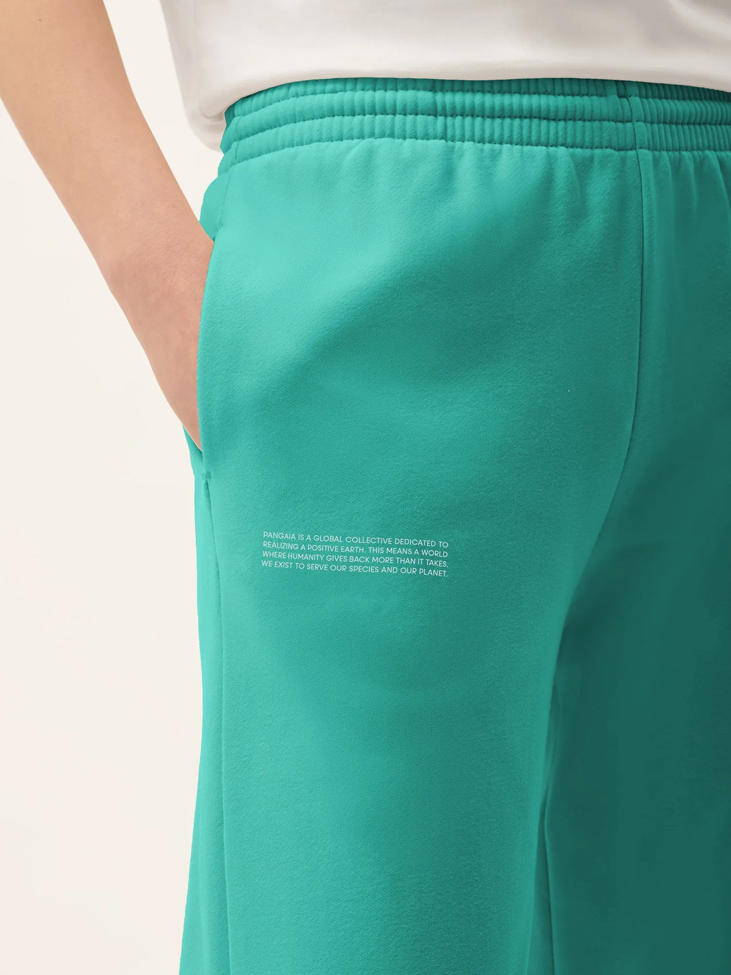 Sale Womens 365 Midweight Track Pants—Malachite Green sold by Pangaia product image thumbnail 4