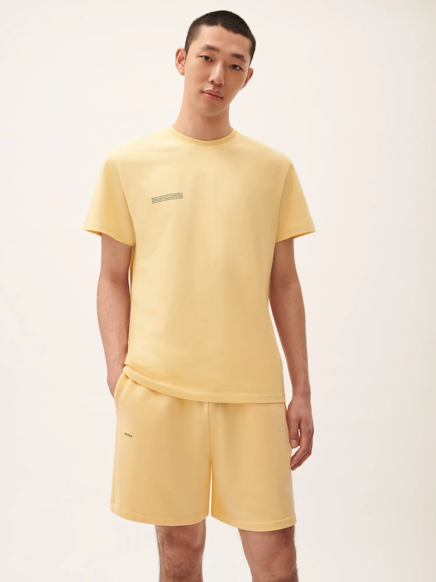 Sale Mens 365 Midweight T-shirt—Seashell Yellow sold by Pangaia product image thumbnail 2