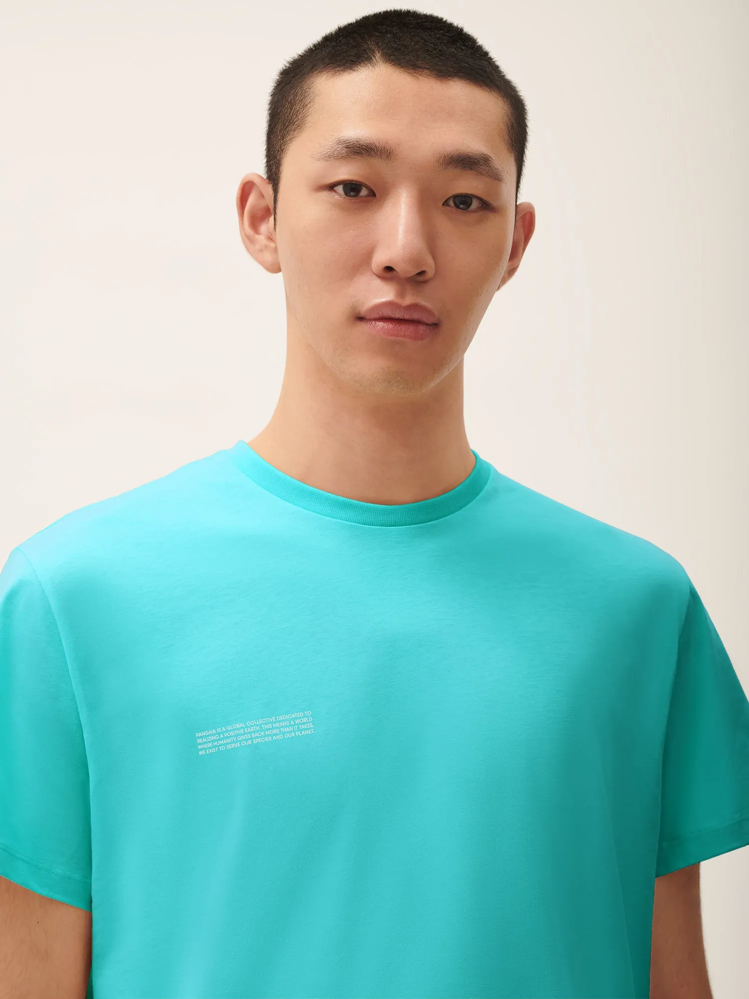 Sale Mens 365 Midweight T-shirt—Ocean Turquoise sold by Pangaia product image thumbnail 4